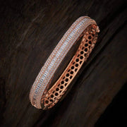 rose gold plated zircon stone bracelet