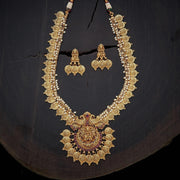 Gold-Plated Necklace Set with Stones & Beads