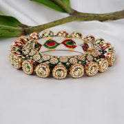 BEAUTIFUL KUNDAN ENAMEL KADA BANGLE