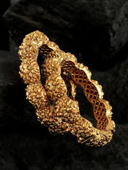 Gold Tone Temple Bangles