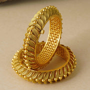 GOLD LEAF OPENABLE BANGLE SET