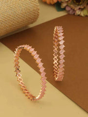 ROSE PINK AMOLI ZIRCONIA BANGLES