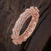 rose gold plated zircon stone bangle